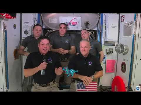Space Station bids farewell to SpaceX Demo-2 crew in ceremony