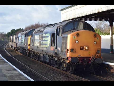 #597: [Flask] DRS Class 37601 & 37607 pass Colwyn Bay (03/02/16)