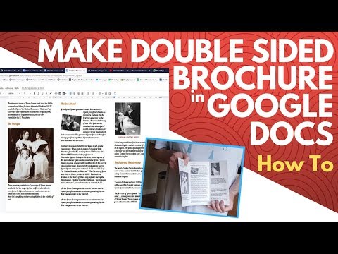 How to Make a Double Sided Brochure on Google Docs
