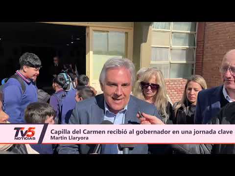 Capilla del Carmen recibió al gobernador en una jornada clave