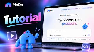 MeDo Tutorial for Beginners – Build a Full-Stack App With AI (No Coding!)