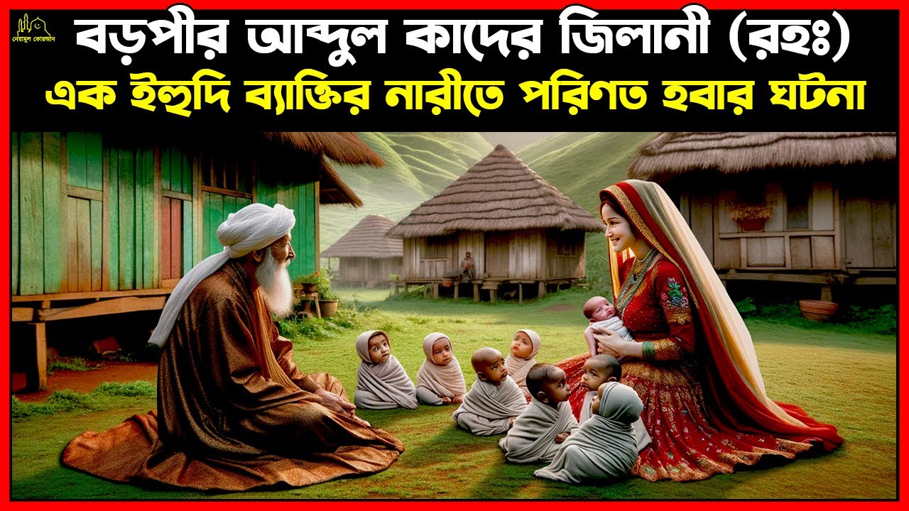 বড়পীর আব্দুল কাদের জিলানী (রহঃ) । এক ইহুদি ব্যাক্তির নারীতে পরিণত হবার ঘটনা । Islamic Story Bangla