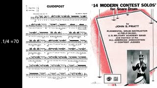 Guidepost by John Pratt -Rudimental Play Along with Rick Series