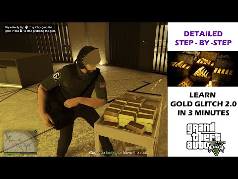 [ PATCHED ] GOLD GLITCH 2.0 EXPLAINED |  LEARN QUICKLY IN 3 MINS | GTA V