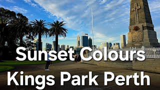 Brilliant Sunset Colours in Winter at Kingspark Perth #sunset #kingspark #perth