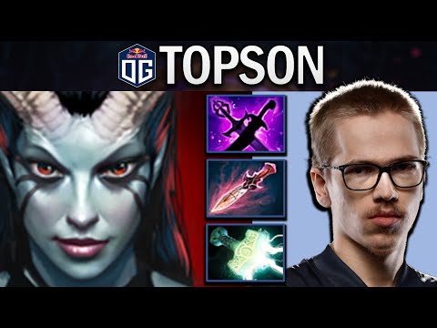 Queen of Pain Dota 2 Gameplay OG.Topson with Mjolnir and Kaya-Sange - Road to TI12