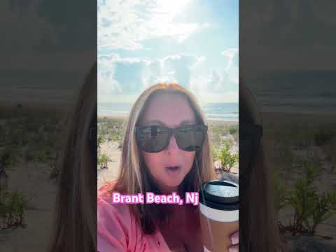 Brant Beach for the win before the day begins! #beach #coffee #jerseyshore #melsellsoceancountynj