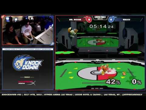 Knockdown #82 | HyperX Arena Las Vegas, NV | SSBM | Mr. Moose vs Wacco - Losers Finals