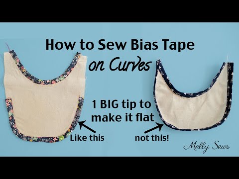 How To Sew Bias Tape On Curves