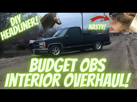 Budget Interior Transformation! 1992 Chevrolet Silverado! OBS Upgrades!