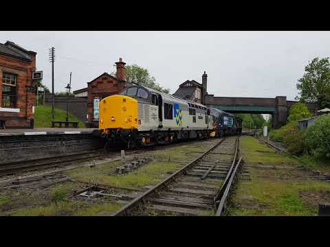 Former DRS Loco 37605 on its final journey along the rails to Swithland. 20 05 2022