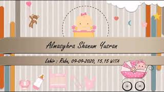 Contoh Undangan Aqiqah, Model PPTX