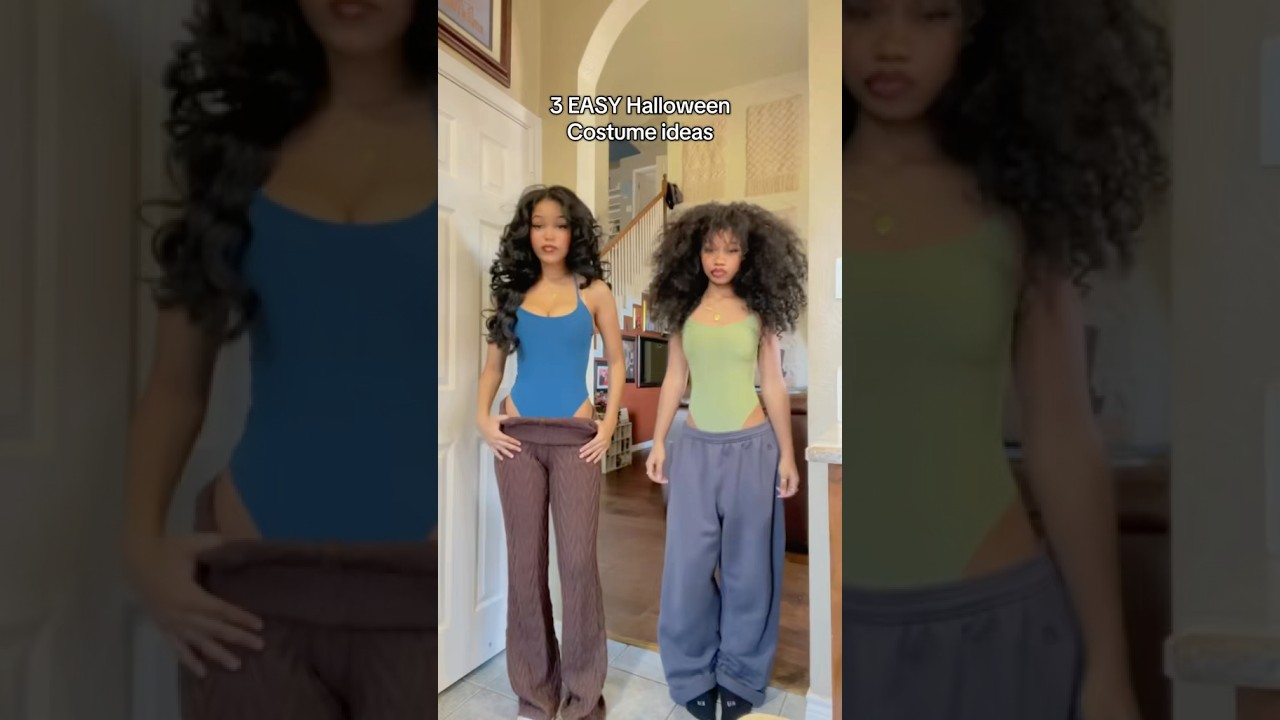 EASY Halloween costume ideas🎃 👻 ✨ #tiktok #fashion #costumeideas #halloween #shorts #dance