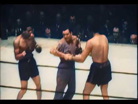 Joe Louis vs Buddy Baer II - High Quality Colorized (1942)