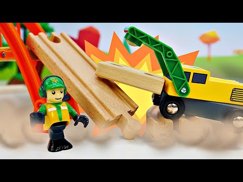 Brio Stadt - Der Güterzug fährt zur Kohlenmine - Spielzeug aus Holz