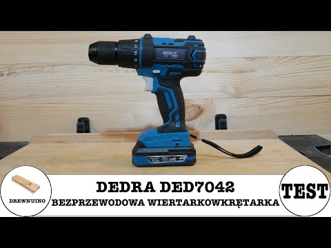 Smūginis gręžtuvas / suktuvas Dedra DED7042 18 V video