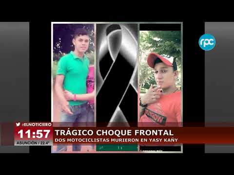 Trágico choque frontal