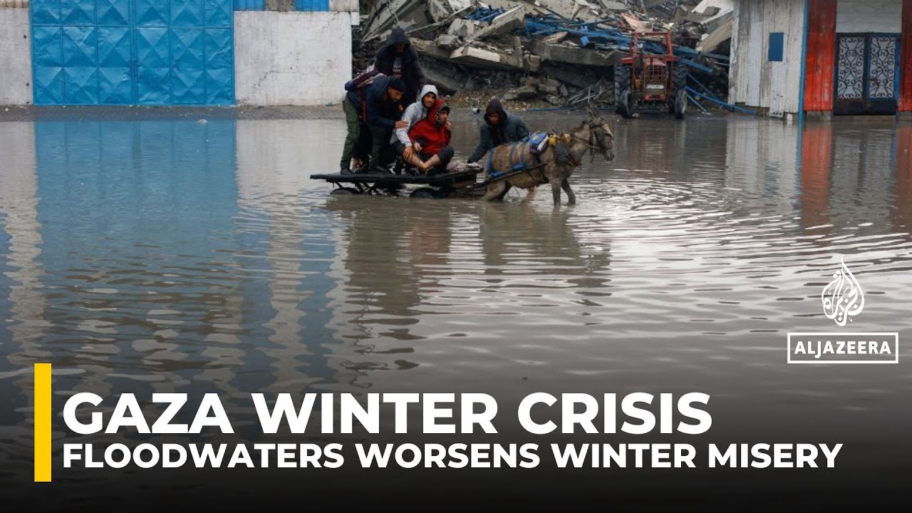 Gaza residents struggle in floodwaters as heavy rain worsens winter misery