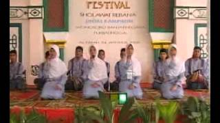 preview picture of video 'FESTIVAL SHOLAWAT REBANA BANJARNEGARA ., juara 1 th 2008 judul saaltulloh.flv'