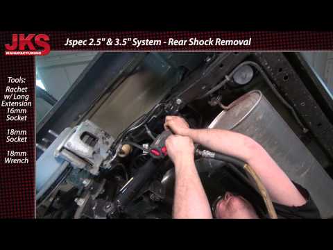JKS Jspec Suspension Install - JK Rear Shock Removal