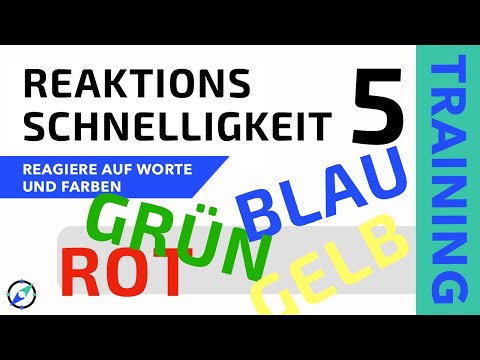 Reaktionstraining 5 - Auf Farben + Worte reagieren