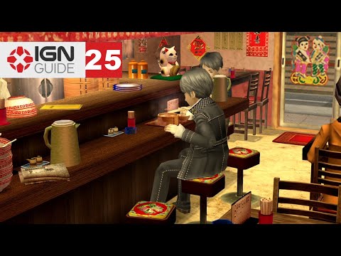 Persona 4 Golden Walkthrough - The Rainy Day Mega Beef Bowl Challenge [Part 25]