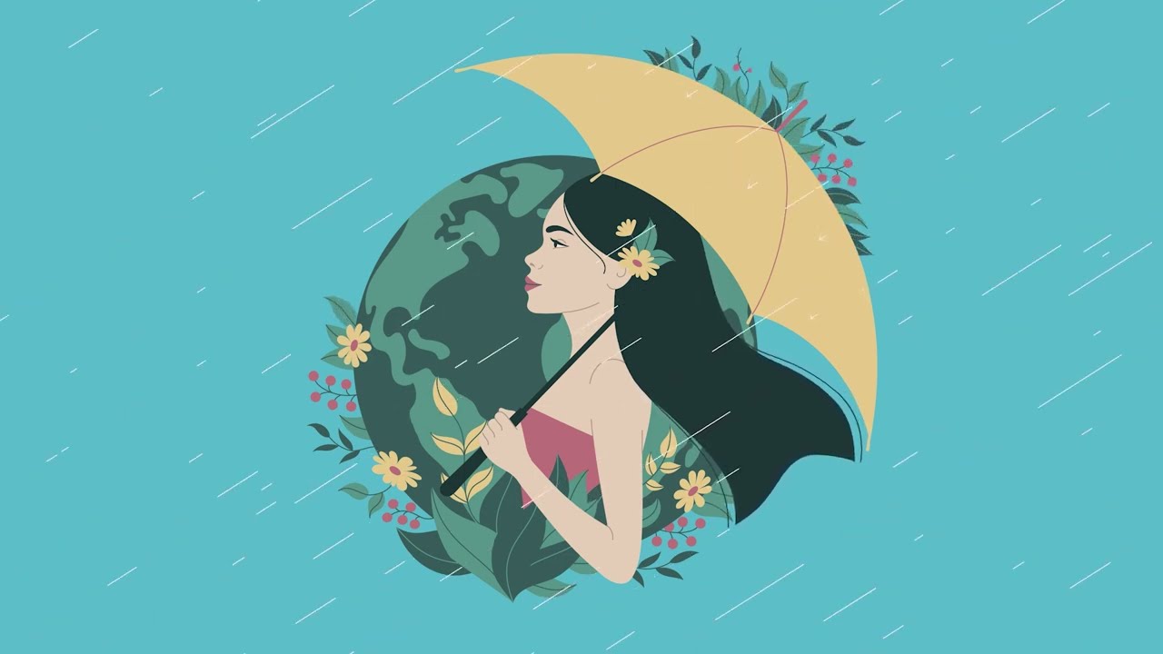 Rain and Planet Earth.