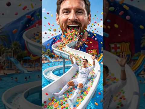 ميسي بيأكل كريستيانو... لكن النهاية صدمة 😱 #ذكاء_اصطناعي #shorts #football