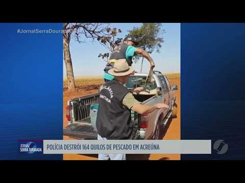 Polícia destrói 164 quilos de pescado em Acreúna