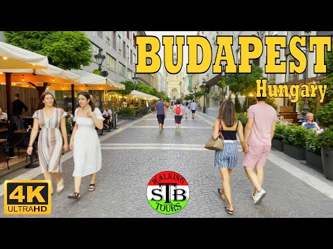 Budapest 🇭🇺 Hungary 2022 Summer in Center of Budapest [40 min] 4K UHD