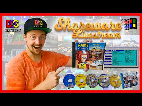 🔴 Live Special: ⭐Plowing through Shareware CD's! 💿👾