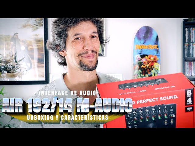 Vídeo relacionado con M-Audio AIR 192|14 - Interfaz de audio MIDI, tarjeta de sonido USB, USB-C, 8 entradas, 4 salidas, software de estudio, para grabación de instrumentos, producción musical y monitorización