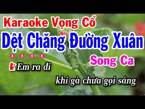 Karaoke Vọng Cổ Dệt Chặng Đường Xuân Song Ca Beat Dễ Hát