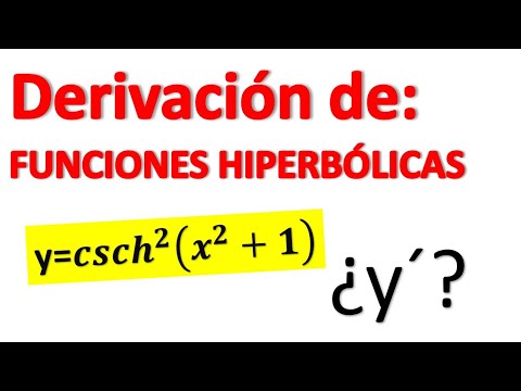 DERIVADAS DE FUNCIONES HIPERBÓLICAS