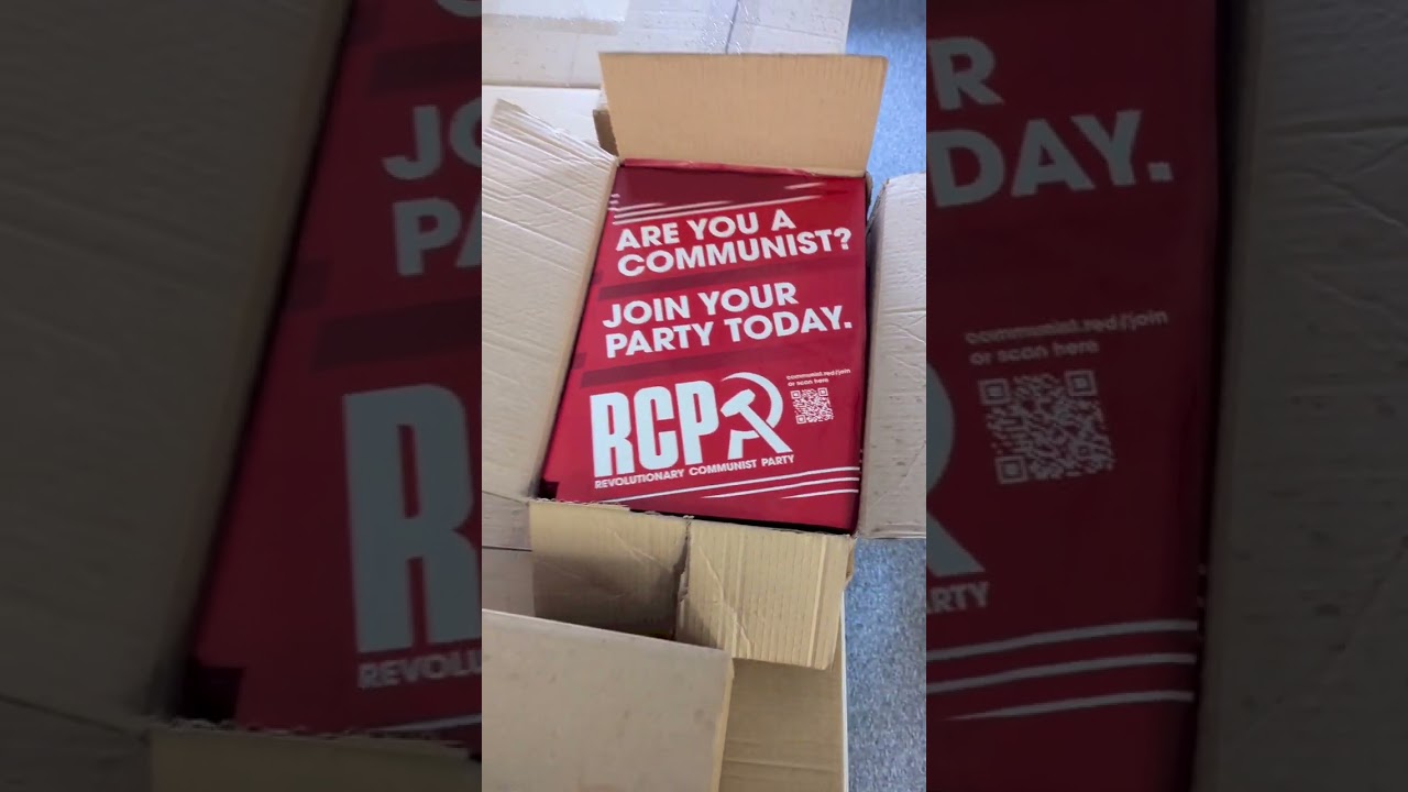 20,000 recruitment posters have just arrived at RCP HQ. Are you a communist? Join your Party today!