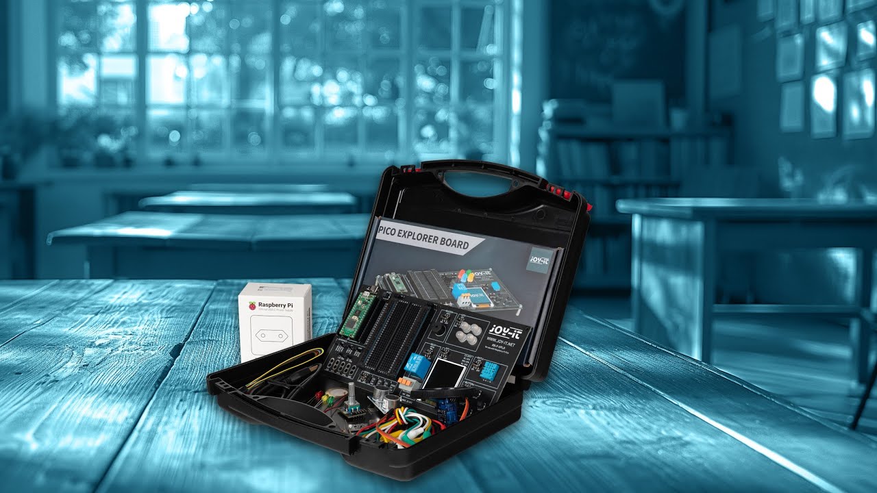 jOY-iT Kit Pico Explorer Coffret de rangement, LED, capteurs