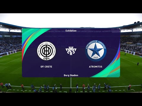 OFI Crete vs Atromitos Athens (22/12/2022) Super League Greece PES 2021