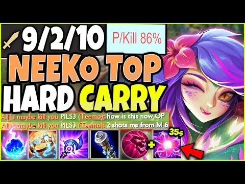 Neeko is the MOST BROKEN champion ever 🔥 5000+ AOE DMG EACH 35s 🔥 LoL TOP Neeko Season 10 Gameplay