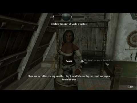 DeadEye plays Skyrim - 25 - Missing Redguard and missing Gray-Mane