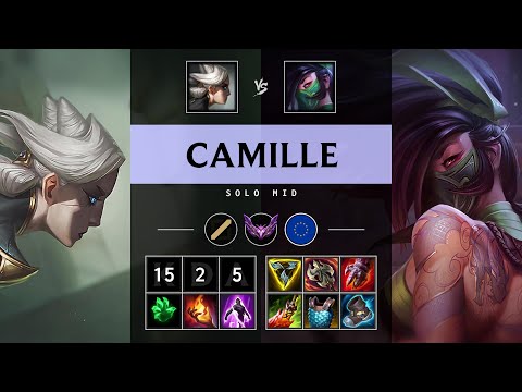 Camille Mid vs Akali: Legendary - EUW Master Patch 25.S1.1