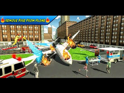 Emergency Firefighting Airplane Rescue 3D | Firetruck Driving Simulator | Android Gameplay