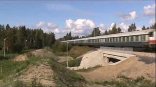 preview picture of video '30.08.2011 14:47 express train P710 passes Alppila'