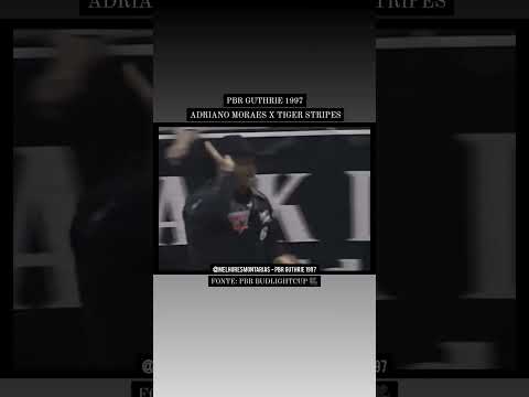 🇧🇷 Curta e comenta! 🤠👍🏻 Adriano Moraes x Tiger Stripes - Guthrie 1997 #shorts #rodeio #rodeo