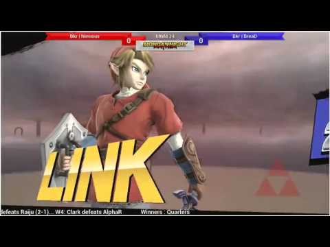 MNM 24 - Nimious (Link) vs BreaD (Zero Suit Samus) - SSB4 Winner's Quarters