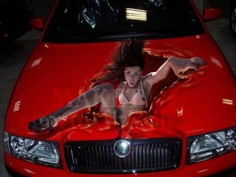 Крутой тюнинг | Тюнинг  3D аэрография авто | ART Airbrush Cool Car Tuning