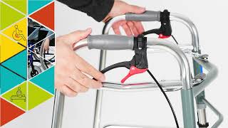 Comfort Plus KF8220L-5 Dört Tekerlekli Frenli Wolker Yürüteç