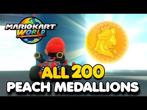 Mario Kart World - All 200 PEACH MEDALLION Locations