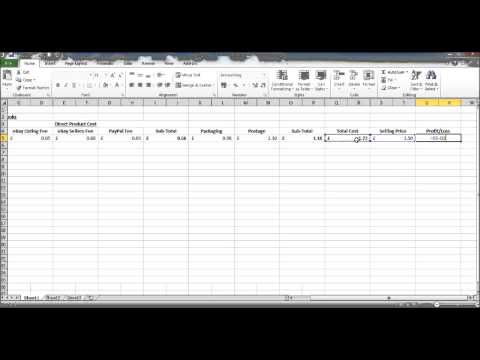 , title : 'Costing Spreadsheet - Calculate Profit per product or service - Create eBay Spreadsheet Excel'
