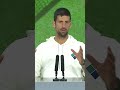 Djokovic on Alcaraz: I haven't played a player like him, EVER ? #shorts