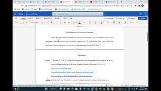 How to Create a 7th ed. APA References Page in Microsoft 365